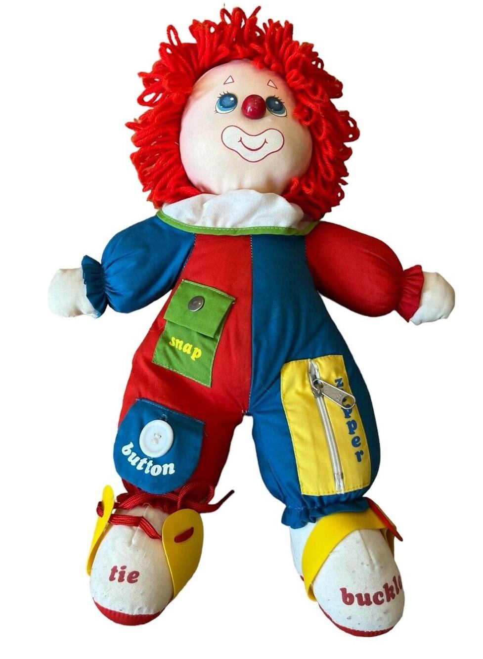 Amtoy Learn To Dress Clown Plush Stuffed Toy American Greetings 1983 Vintage